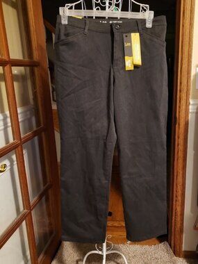 NWT Lee All Day Relaxed Fit Pants Charcoal sz 10 short